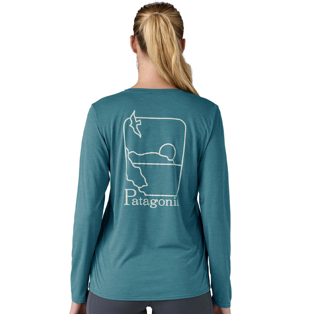 Patagonia Womens Longsleeve Cap Cool Swell Drifter Rash Vest