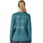 Patagonia Womens Longsleeve Cap Cool Swell Drifter Rash Vest