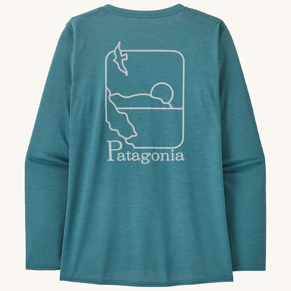 Patagonia Womens Longsleeve Cap Cool Swell Drifter Rash Vest