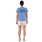 Patagonia Womens P-6 Logo Responsibili Tee - Abundant Blue