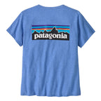 Patagonia Womens P-6 Logo Responsibili Tee - Abundant Blue