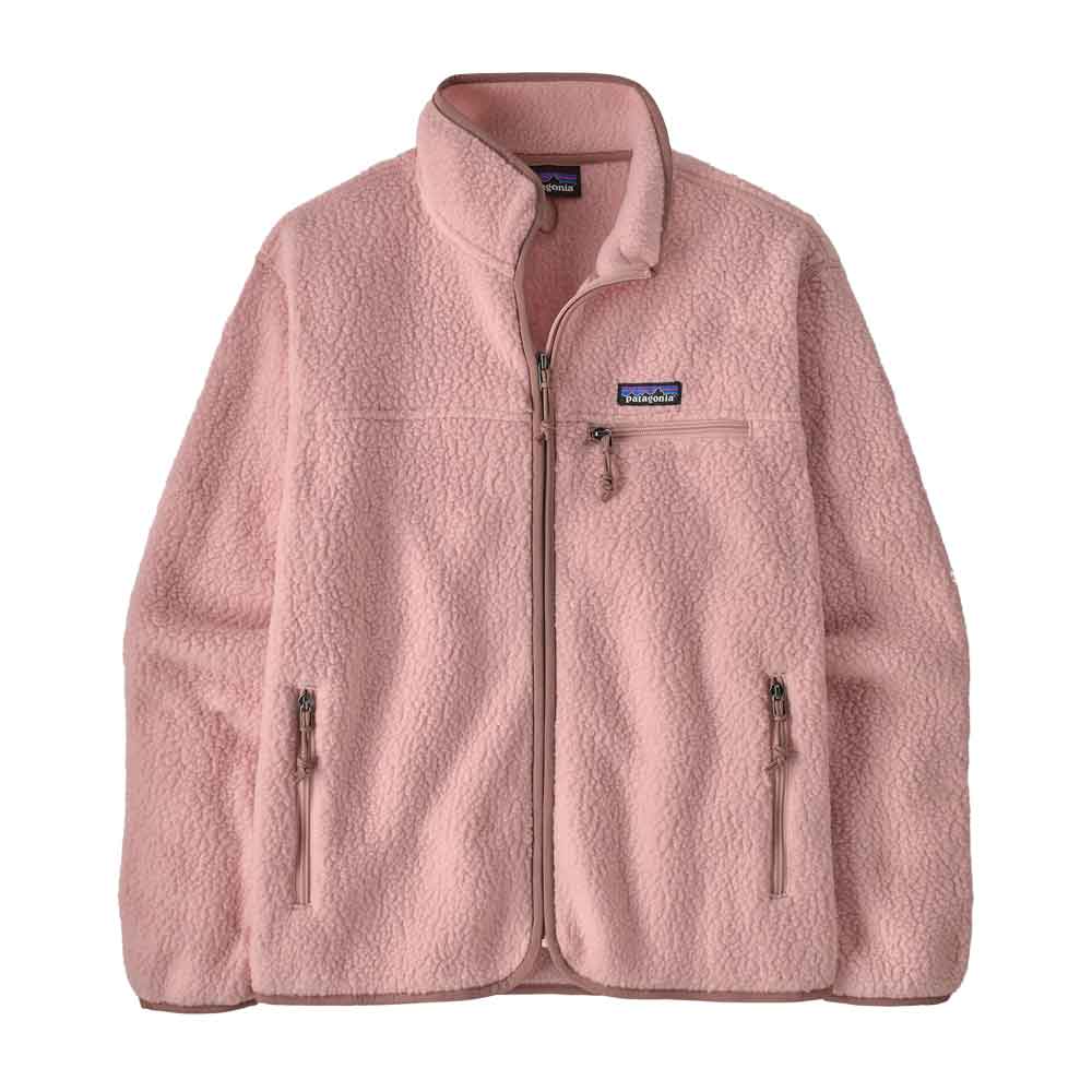 Patagonia Womens Retro Pile Fleece Jacket Fuzzy Mauve