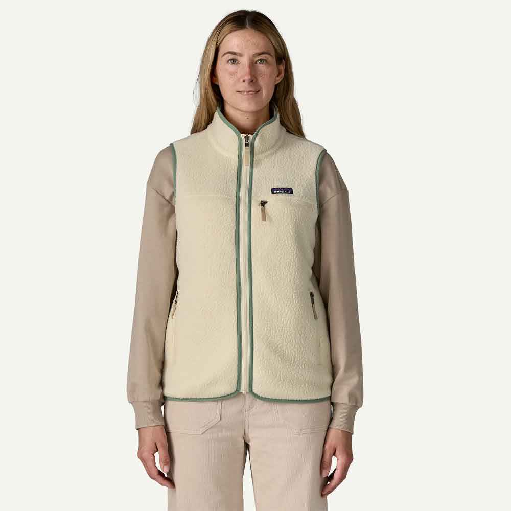 Patagonia Womens Retro Pile Vest Natural Ellwood