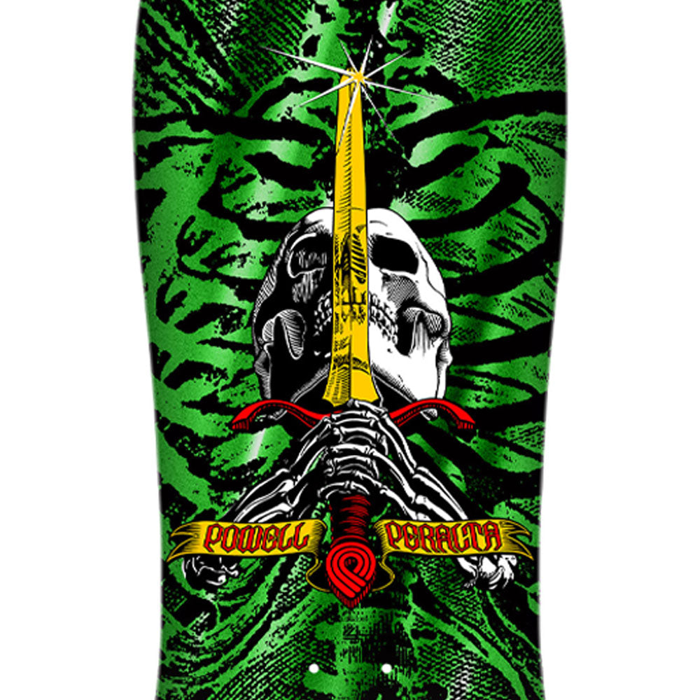 Powell Peralta Geegah Skull and Sword Green Foil
