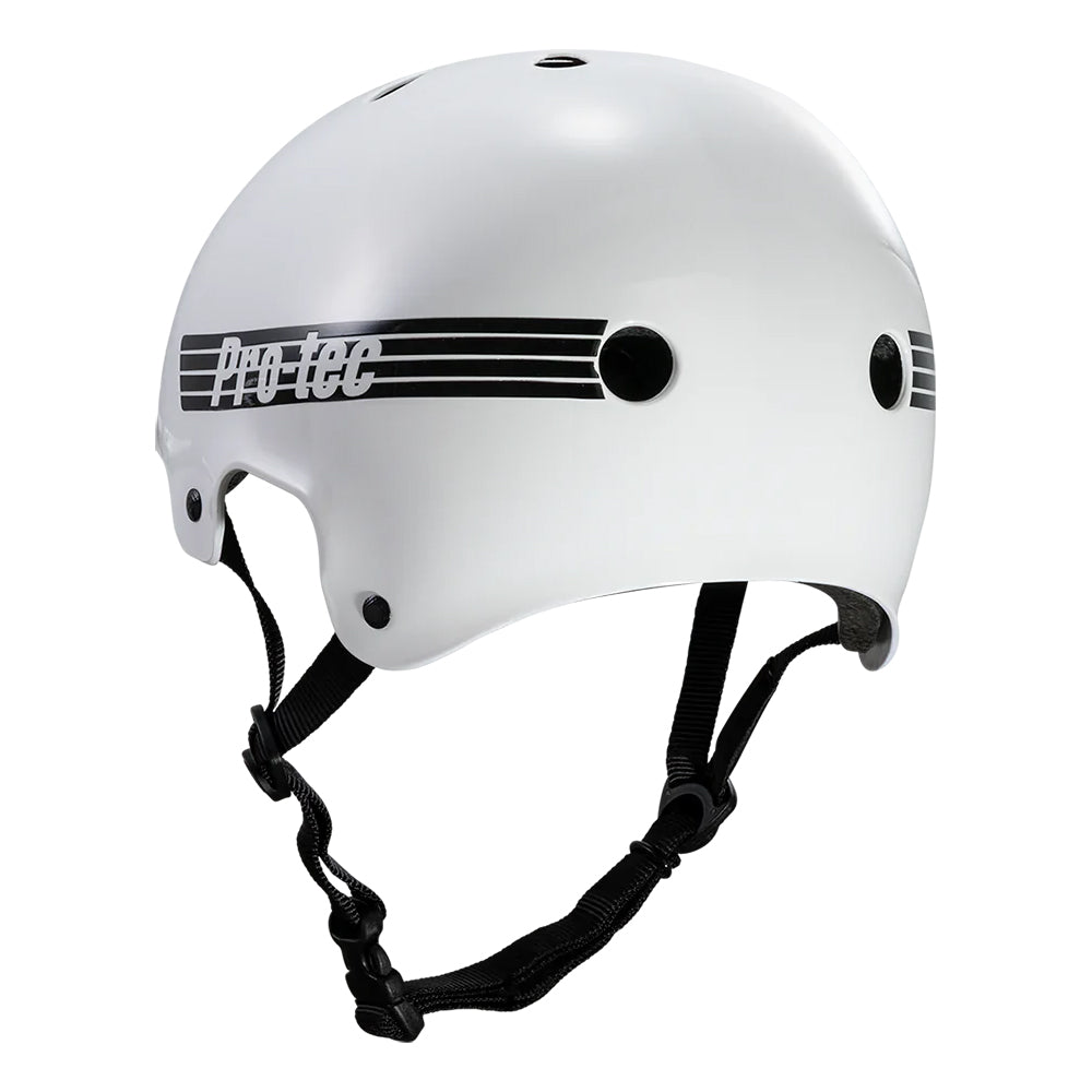 Pro Tec Old School White Gloss Helmet