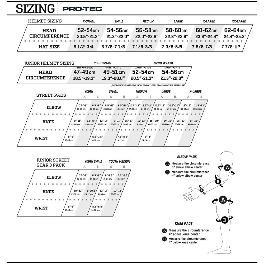 Pro-Tec Street Knee and Elbow Pad Set