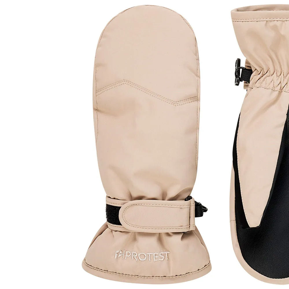 Protest King Junior Snow Mitten  Bamboo Beige