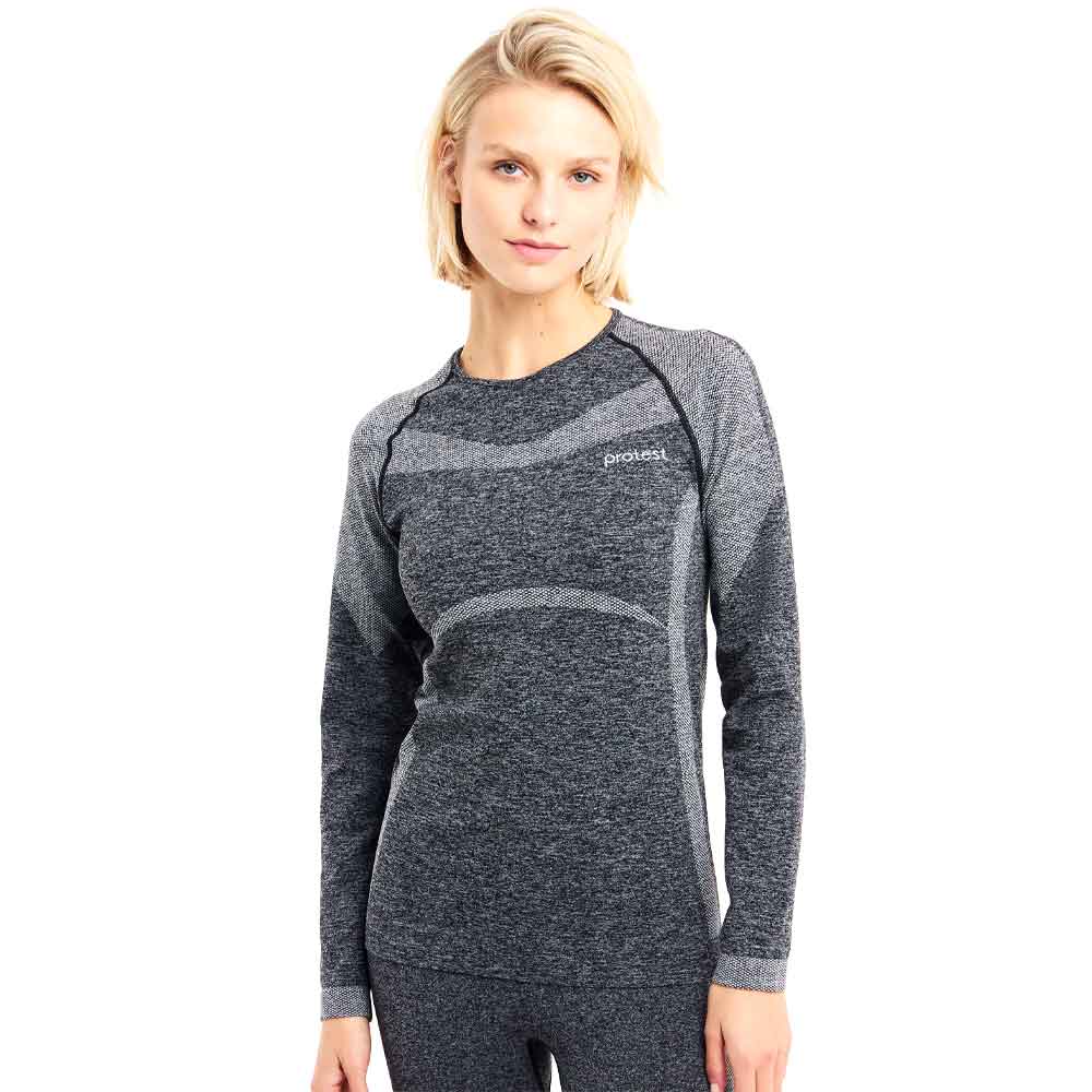 Protest Kombu Thermo Shirt  Dark Grey Melee