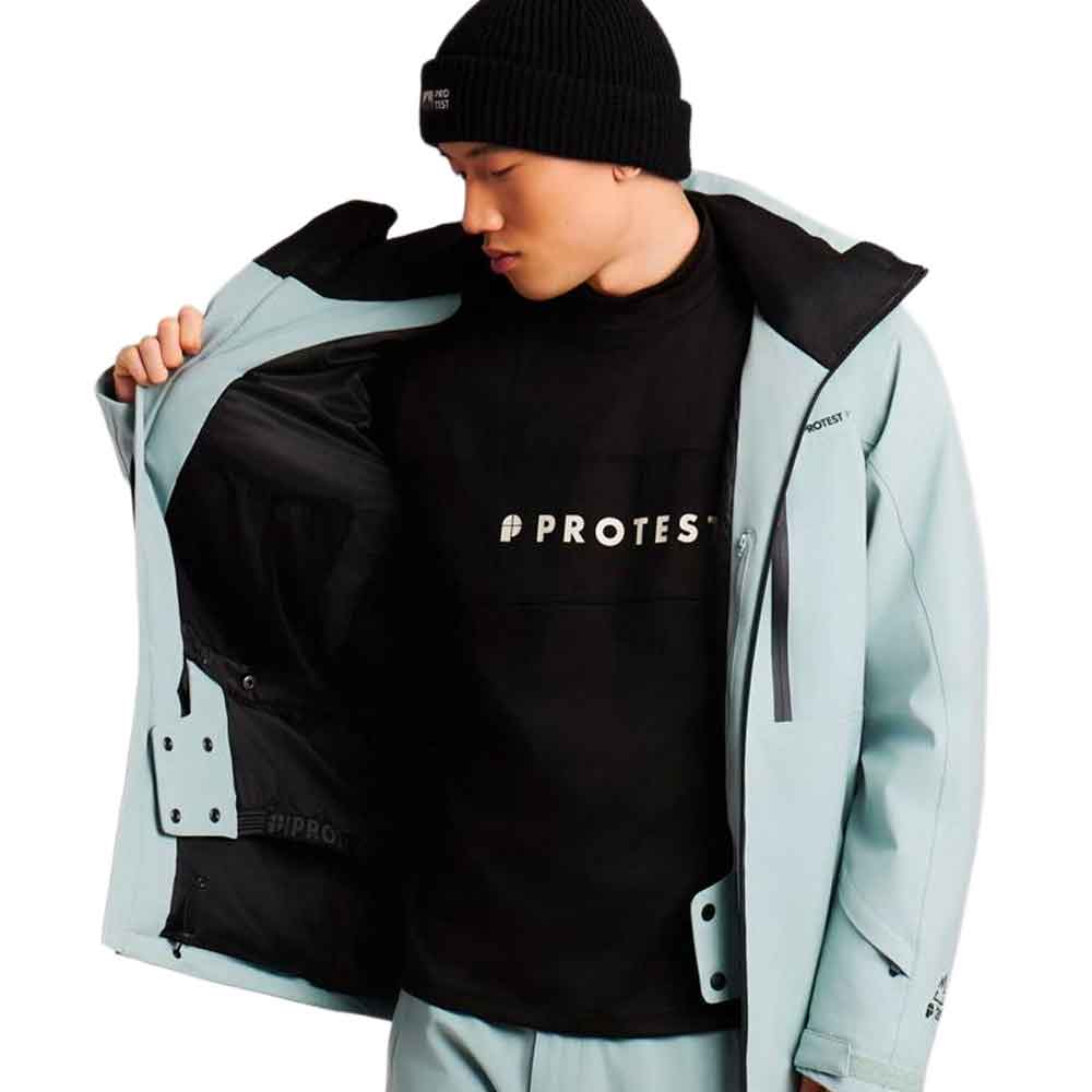 Protest Timothy Snow Ski Jacket Moonstone Grey