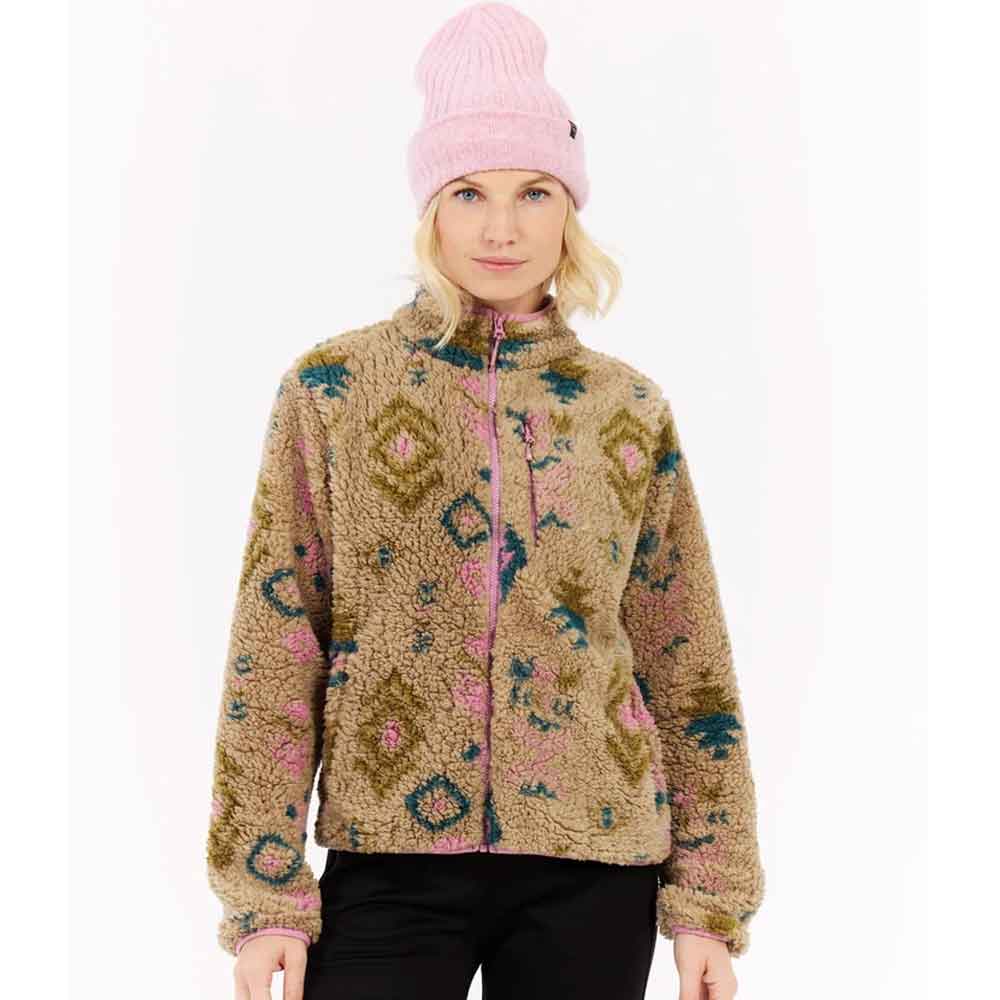 Protest Womens Adele Outdoor Full Zip Top  Vintage Pink