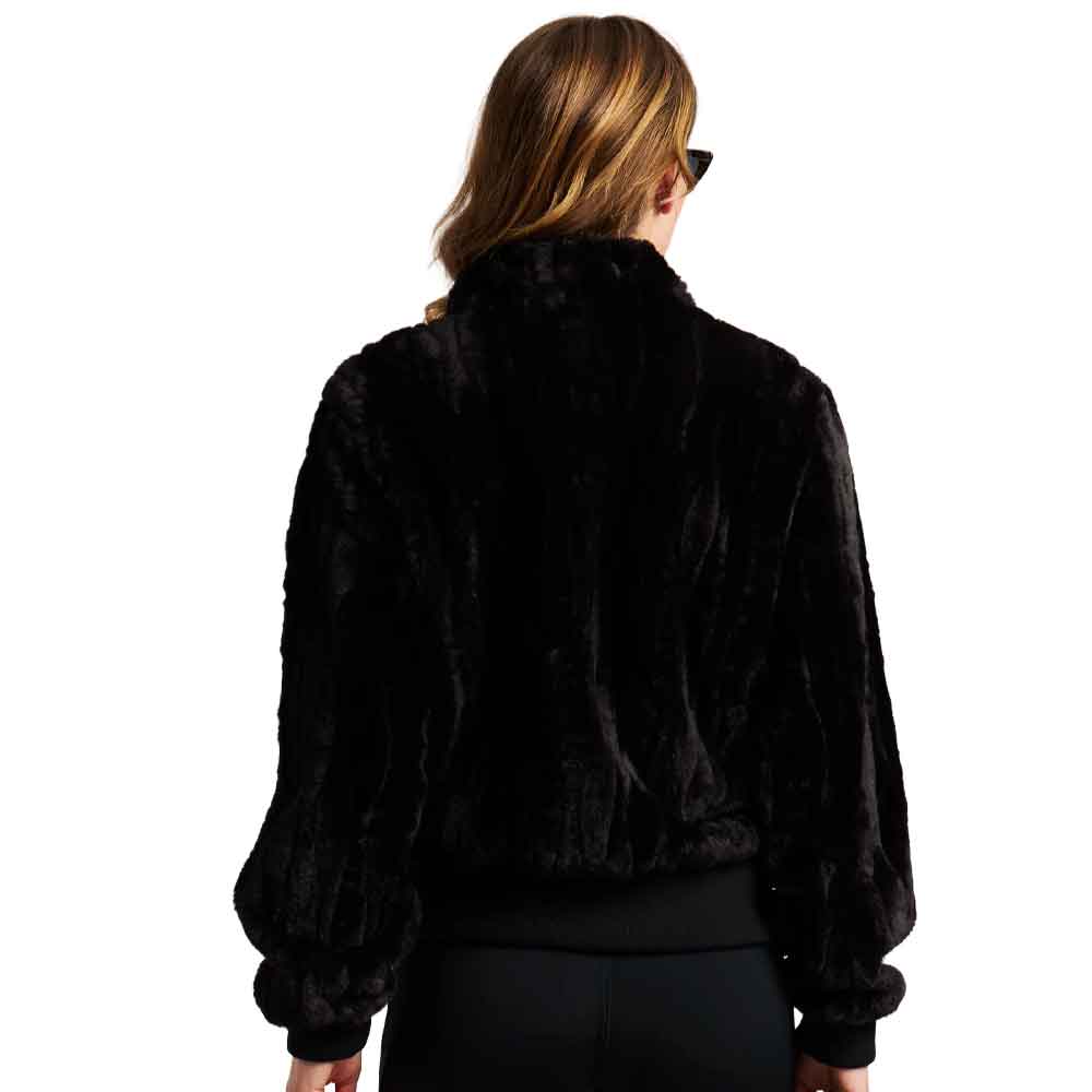 Protest Womens Flowy Outdoor Full Zip Top True Black