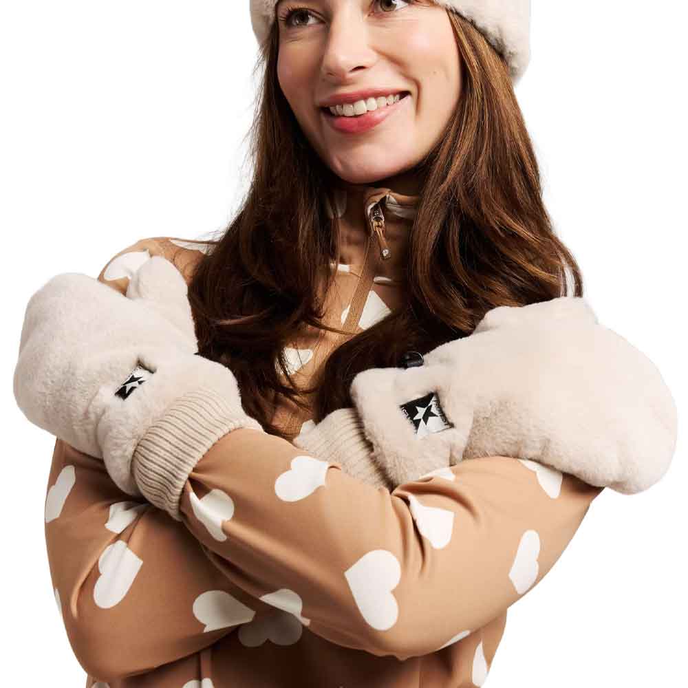 Protest Womens Pyriet Snow Ski Mitten Kit off White