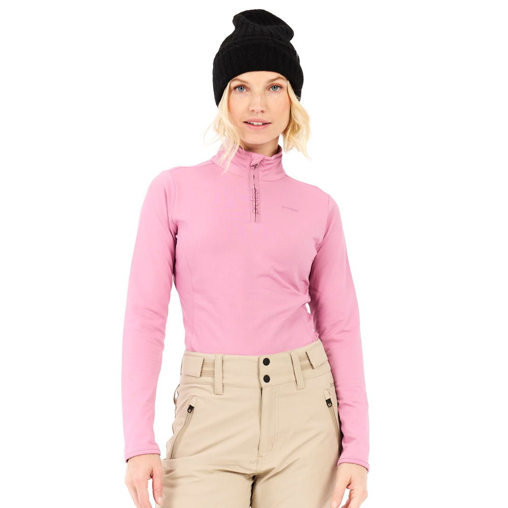 Protest Womens Remutez 1/4 Zip Active Top  Vintage Pink