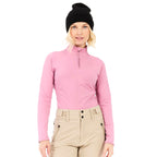 Protest Womens Remutez 1/4 Zip Active Top  Vintage Pink