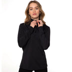 Protest Womens Remutez 1/4 Zip Active Top  True Black