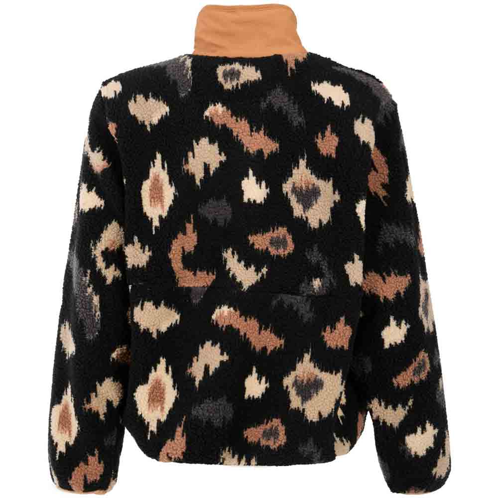 Protest Womens Xena Outdoor 1/4 Button Top  True Black