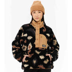 Protest Womens Xena Outdoor 1/4 Button Top  True Black