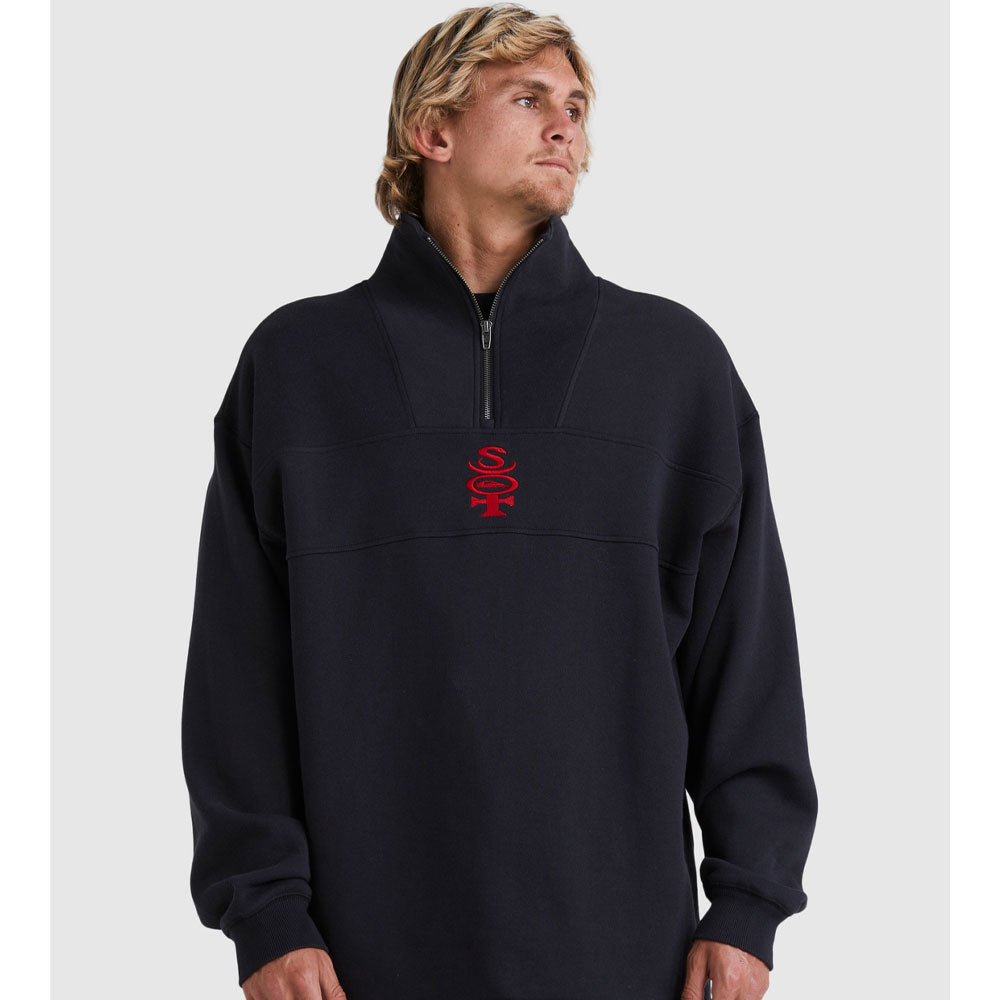 Quiksilver Boogie Man Zip Crew Sweatshirt