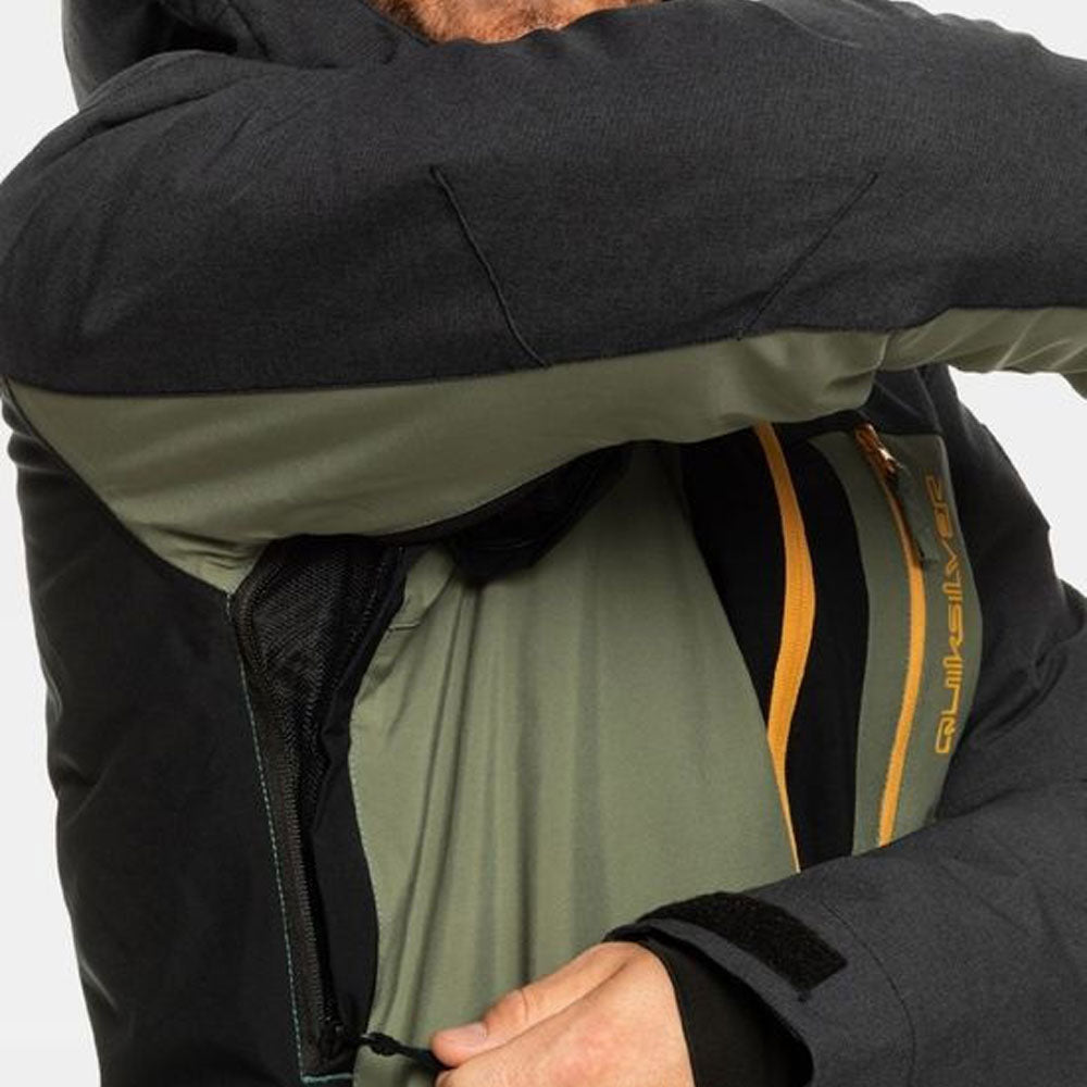 Quiksilver Dawson Snowboard Ski Jacket Black Ocean Sports Boardridersguide