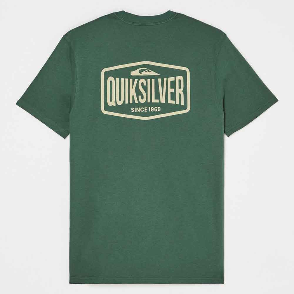 Quiksilver Ev Surf Garage T Shirt  Forest