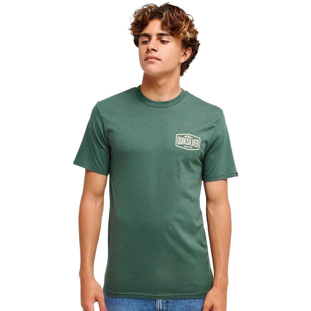 Quiksilver Ev Surf Garage T Shirt  Forest
