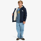 Quiksilver Fleece Sherpa Youth Full Zip Hoodie