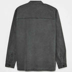 Quiksilver Mohab Washed Twill Longsleeve Shirt  Black
