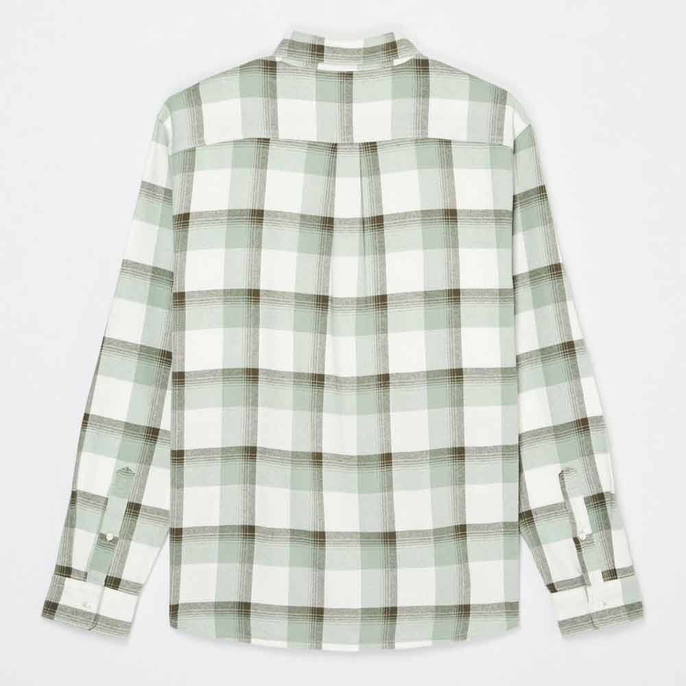 Quiksilver Motherfly Plaid Longsleeve Shirt  Iceberg Green