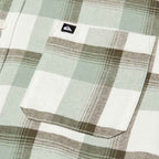 Quiksilver Motherfly Plaid Longsleeve Shirt  Iceberg Green