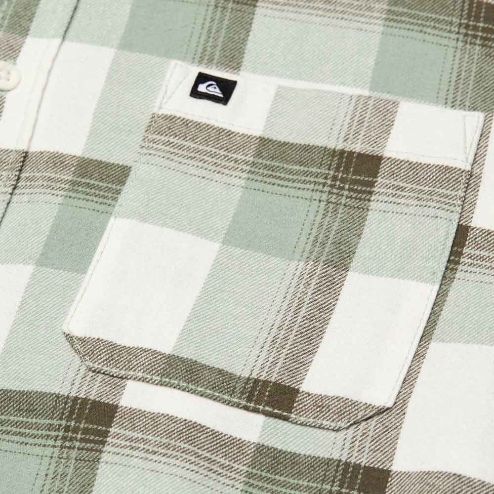 Quiksilver Motherfly Plaid Longsleeve Shirt  Iceberg Green
