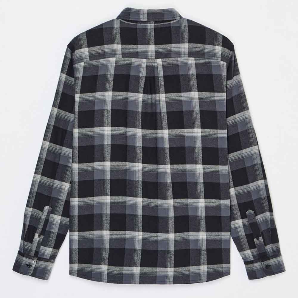 Quiksilver Motherfly Plaid Longsleeve Shirt  Black