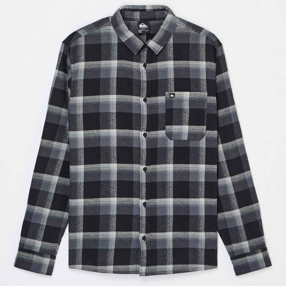 Quiksilver Motherfly Plaid Longsleeve Shirt  Black