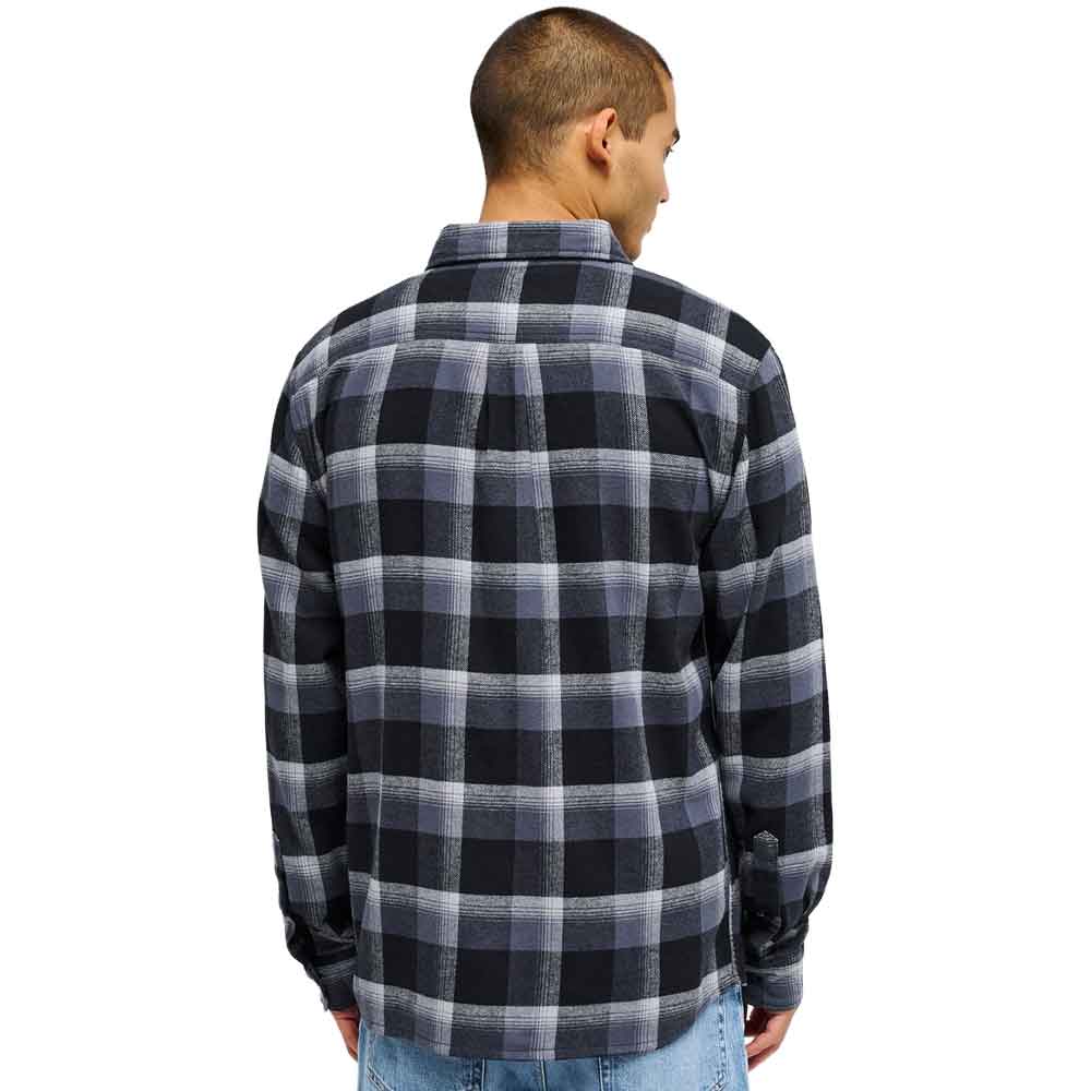 Quiksilver Motherfly Plaid Longsleeve Shirt  Black