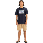 Quiksilver Retro Fade T Shirt Navy
