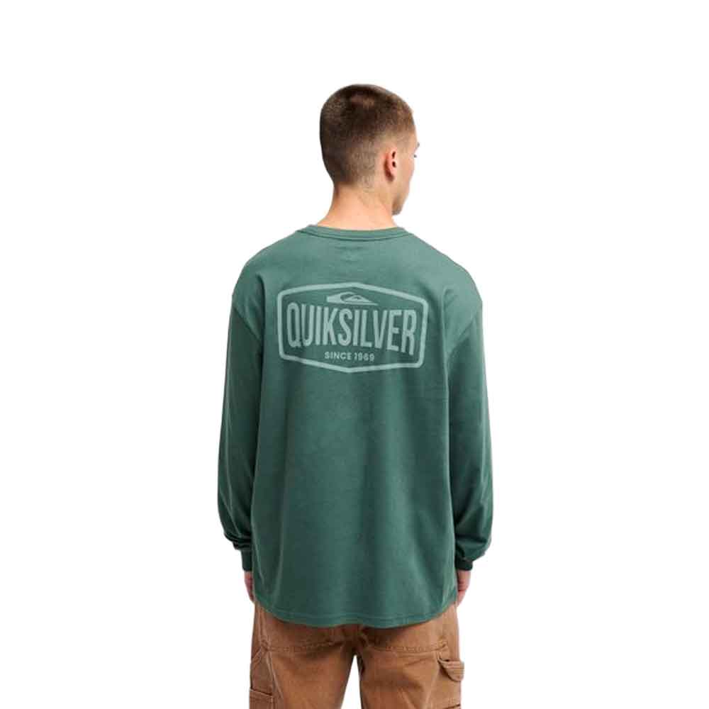 Quiksilver Surf Garage Longsleeve Tee Forest