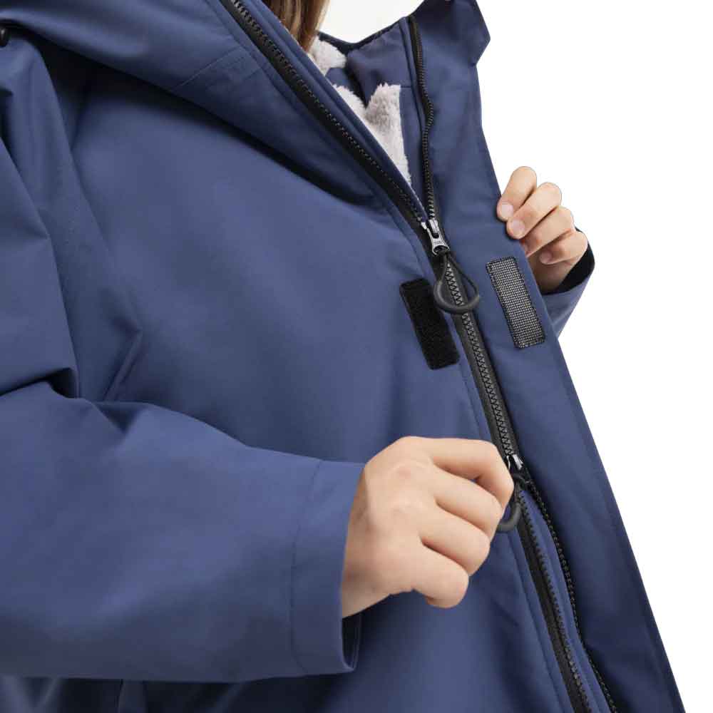 Red Kids Pro Dry Change Robe Admiral Blue