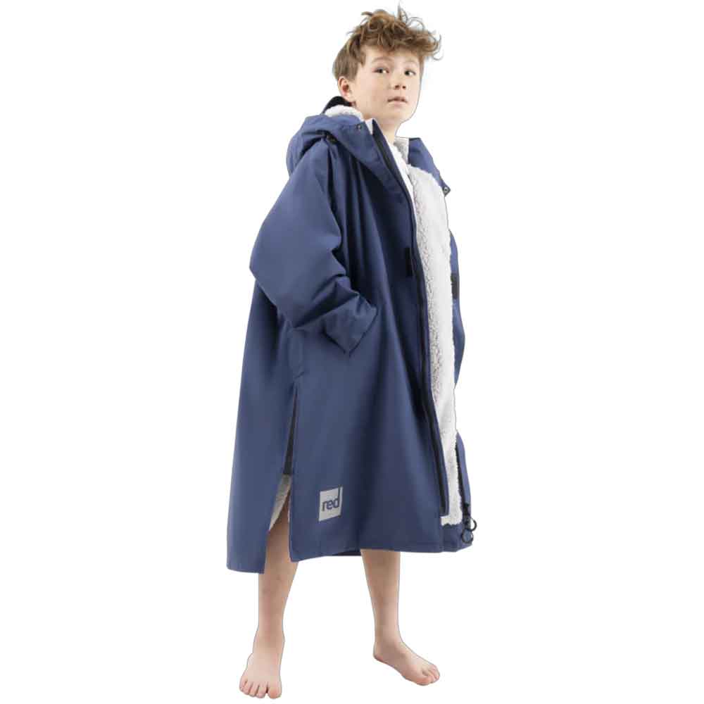 Red Kids Pro Dry Change Robe Admiral Blue