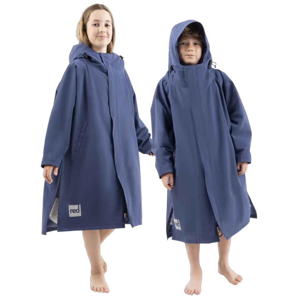 Red Kids Pro Dry Change Robe Admiral Blue
