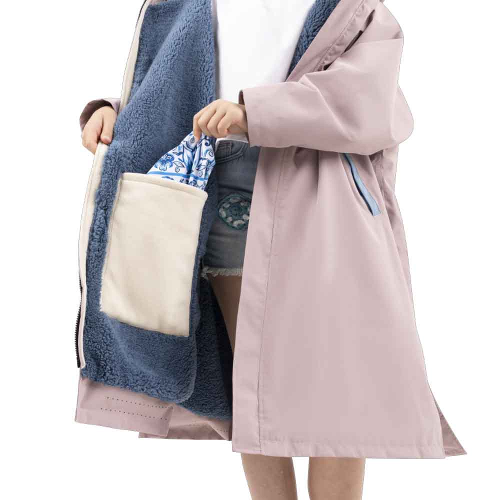 Red Kids Pro Dry Change Robe Pink