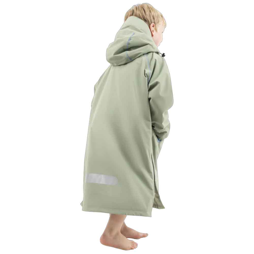 Red Kids Pro Dry Change Robe Sage