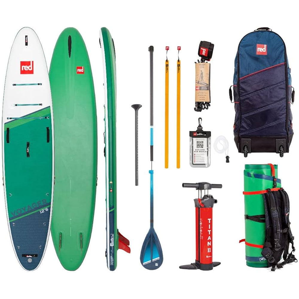 Red Paddle Co 12.6 Voyager - HT Inflatable SUP Package 2023
