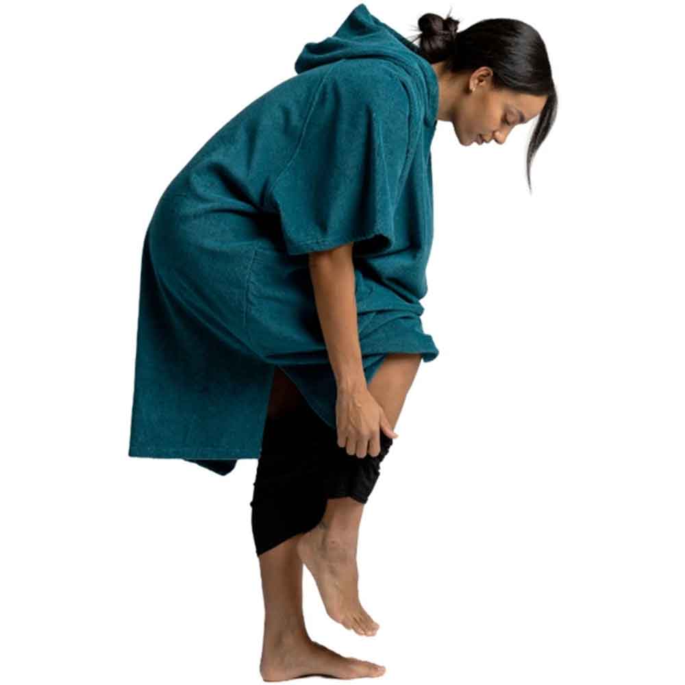 Red Paddle Poncho Towel Change Robe - Deep Teal