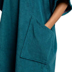Red Paddle Poncho Towel Change Robe - Deep Teal
