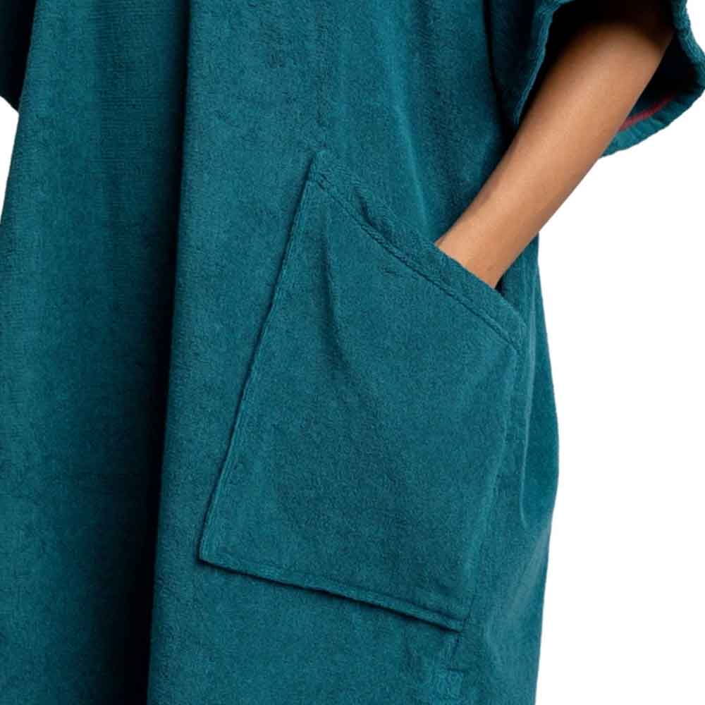 Red Paddle Poncho Towel Change Robe - Deep Teal