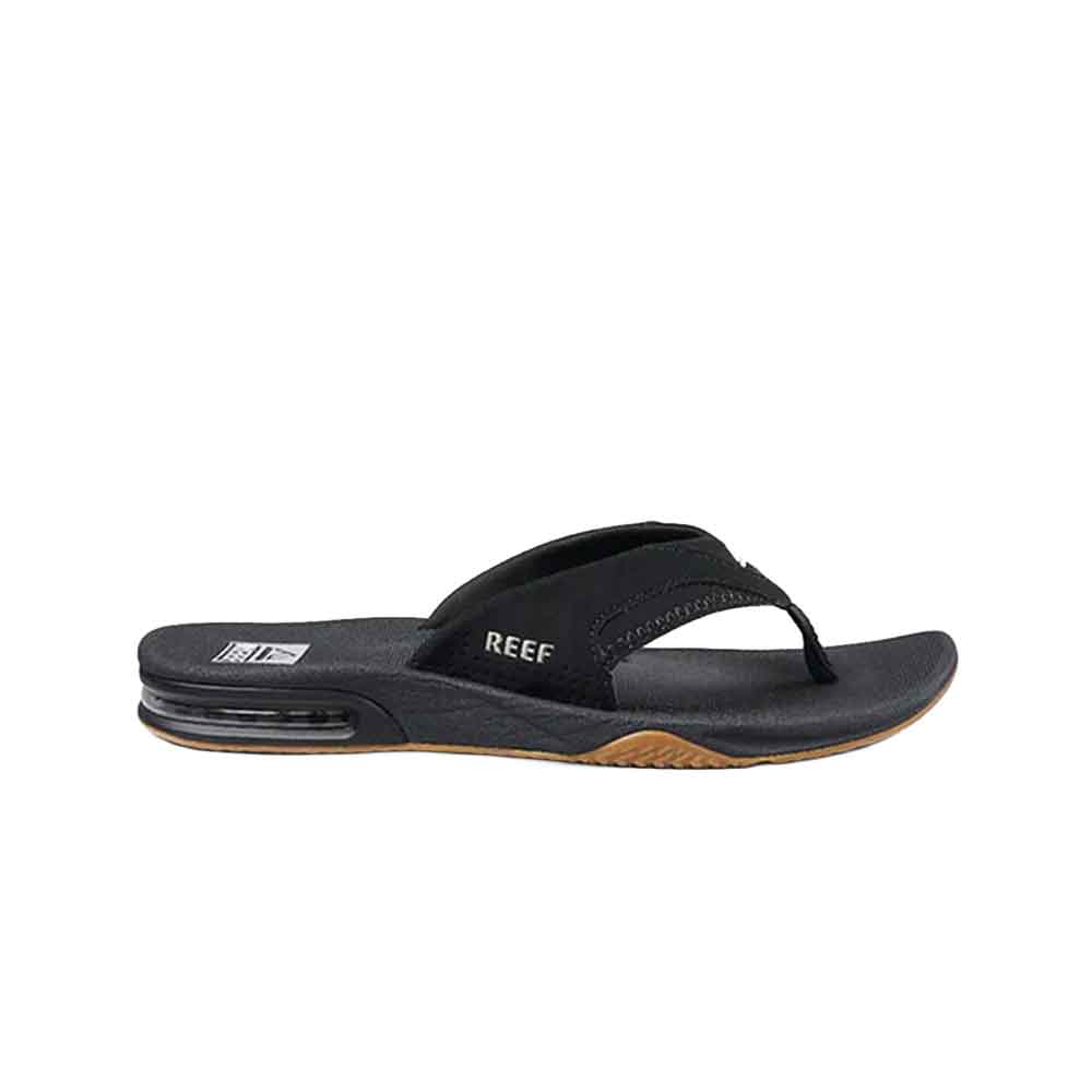 Reef Fanning Flip Flops  - Black/Silver