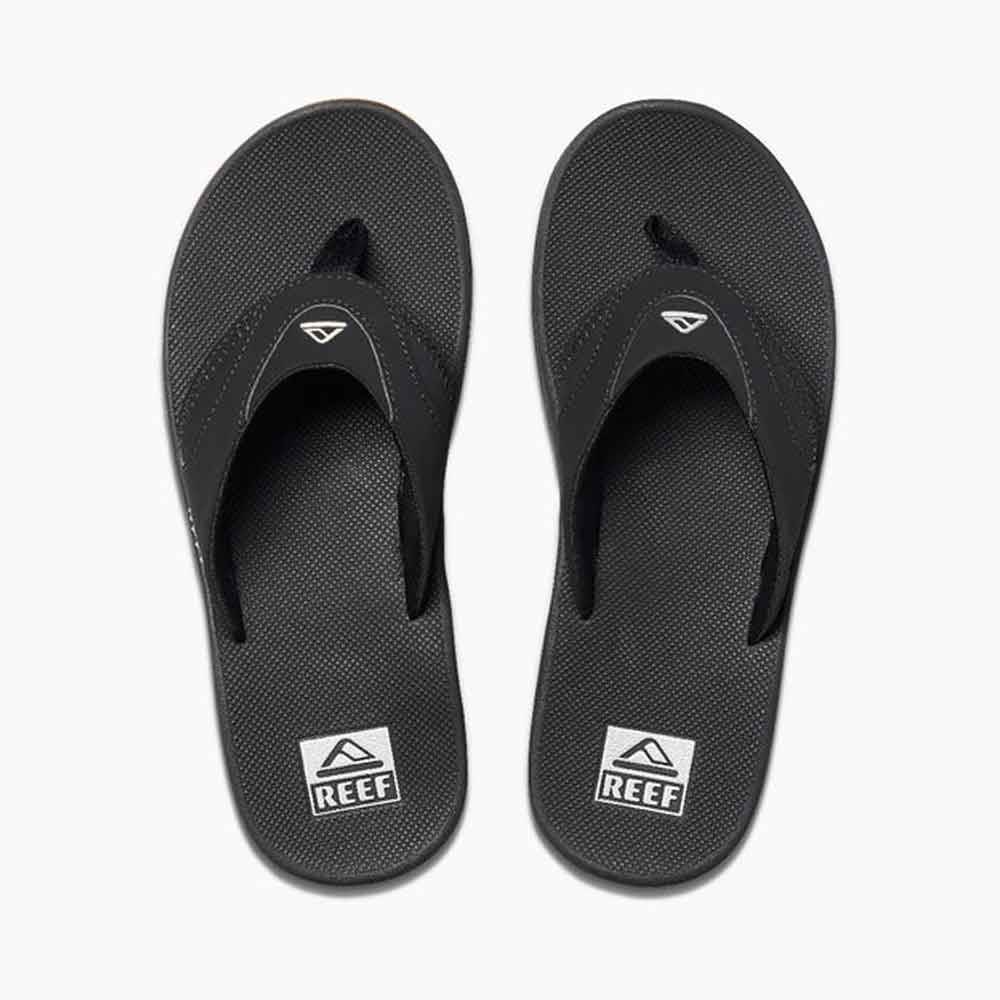 Reef Fanning Flip Flops  - Black/Silver