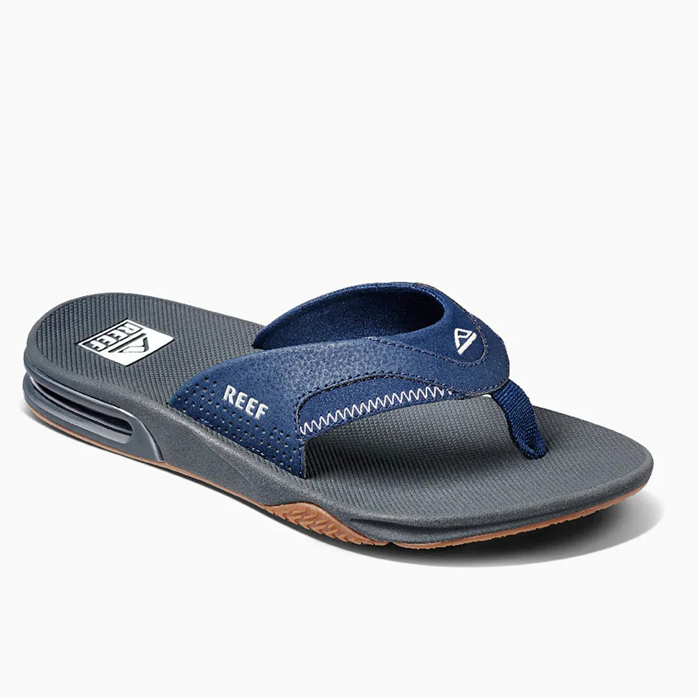 Reef Fanning Flip Flops - Navy/Shadow