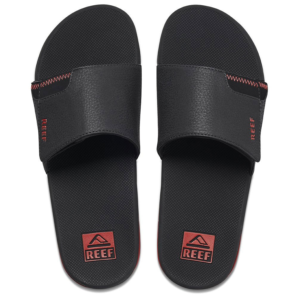 Reef Fanning Sliders - Black/Red