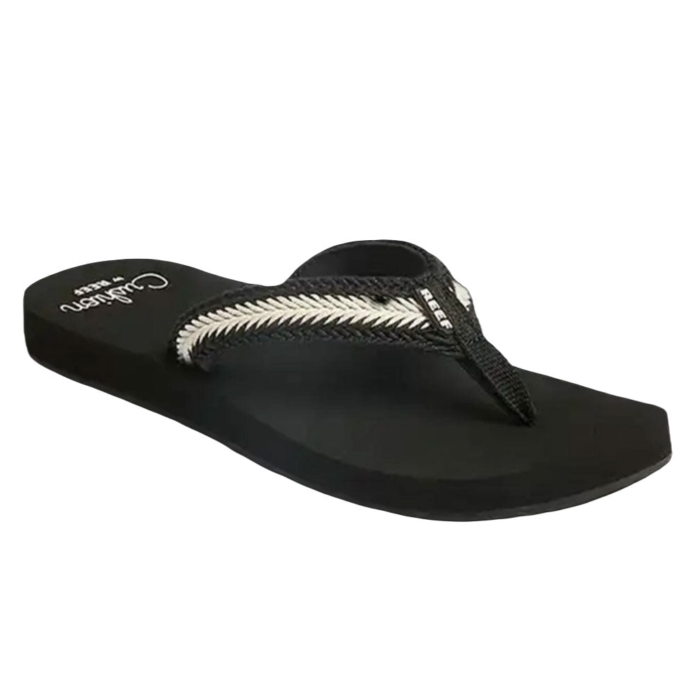 Reef Womens Baja Maria Black/Vintage Flip Flop