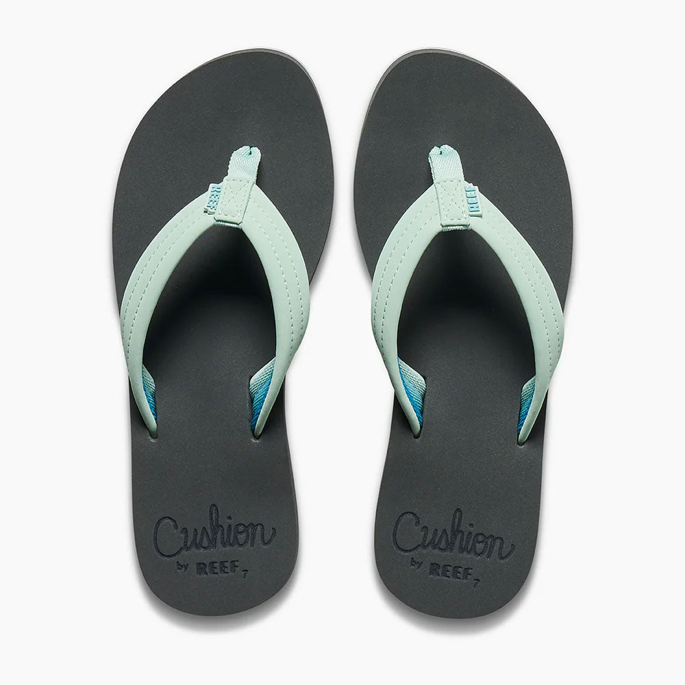 Reef Womens Cushion Breeze Grey / Mint Sandals